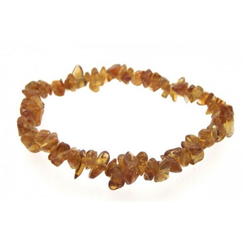 Brandy Citrine Gemstone Chip Bracelet